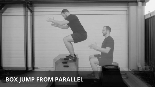 Seated Box Jump - From Parallel | Power Speed Endurance