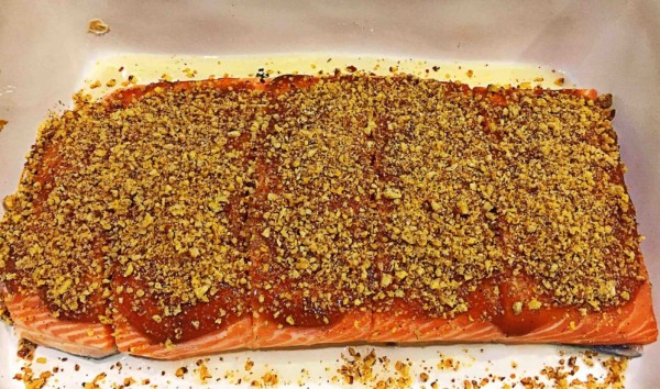 Barbeque and Pecan Crusted Salmon